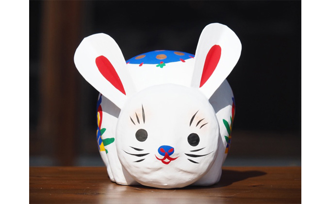 【ふるさと納税】干支 うさぎ XLサイズ 伝統工芸品 張り子 干支 兎年 手づくり 縁起物 魔除け お守り おしゃれ 置物 インテリア おもちゃ 人形 民芸品 伝統技術 