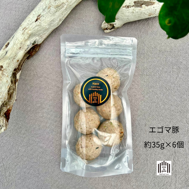 【国産豚肉使用・無添加】ワンズバーグ 豚《犬用おやつ》約35g×6個