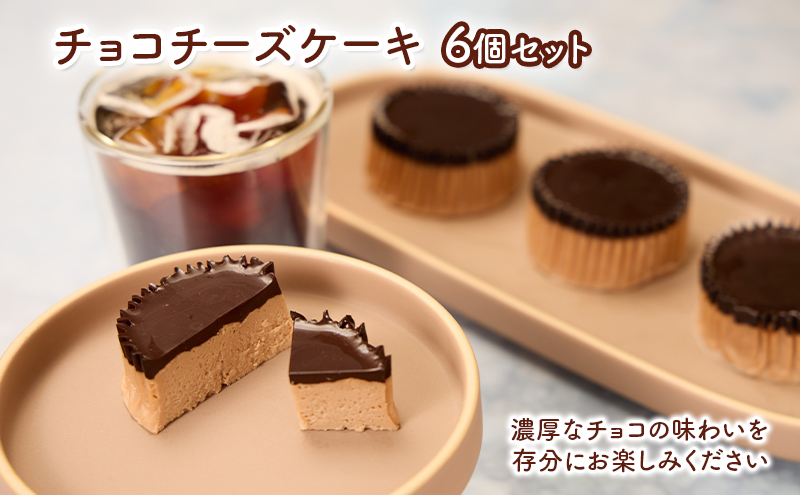 ケーキ チョコチーズケーキ 6個セット 誕生日や内祝いなど、贈答品にもおすすめ！ チョコ チーズケーキ チーズ 菓子 お菓子 おかし 焼菓子 焼き菓子