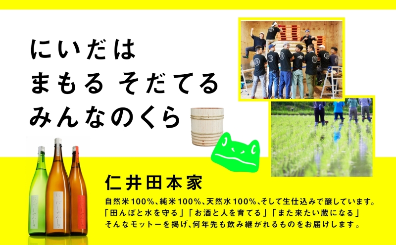  仁井田本家 おだやかえる セット 計2本 日本酒 純米吟醸 純米大吟醸 おだやか 酒 お酒 アルコール 天然水 米 米麹 酵母 酒蔵 醸造 お取り寄せ 家飲み 宅飲み 晩酌 人気 贈答 プレゼント 送料無料 常温 福島県 郡山市