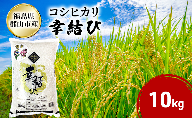 幸結び コシヒカリ 10kg 米 お米 精米 白米 こめ コメ 令和7年産 令和7年 福島県 郡山市