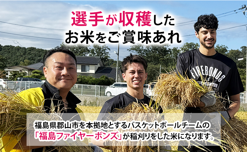 ボンズ米 ひとめぼれ 10kg 福島ファイヤーボンズ 米 お米 精米 白米 こめ コメ 令和7年産 令和7年 福島県 郡山市