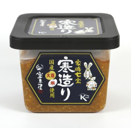 【宝来屋本店】 家傳七宝 寒造り 味噌 500g×6個入り