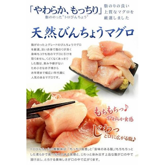 【単品】トロびんちょう鮪1kg（500g×2パック）ねっとりとした食感のびんトロ！解凍レシピ付　可食部ほぼ100％【DG015】|いわき市 ふるさと納税 株式会社東日本貿易 鮪 本鮪 本まぐろ マグロ 刺し身 さしみ さかな 海鮮 寿司 解凍レシピ付