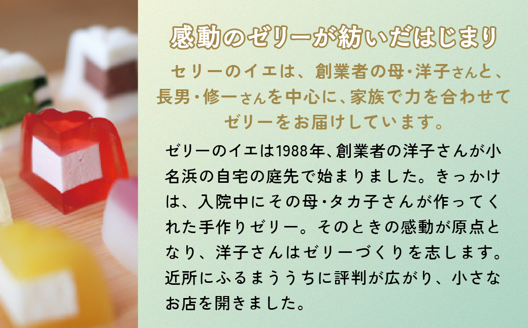 ゼリーのイエ ゼリーの詰め合わせ12個セット（6個2箱セット） | カラフル 菓子 おかし スイーツ デザート 食品 人気 おすすめ | ZR001-12s