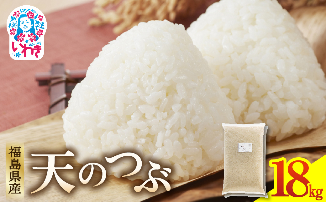 福島県産天のつぶ9kg×2袋 | 福島県産 米 精米 食味ランキング 産地直送 ふるさと納税 返礼品 送料無料 ブランド米 日本米 東北米 つや 旨味 甘み 香り 粘り コシ もちもち 天のつぶ R7年産 | FU006-18kg