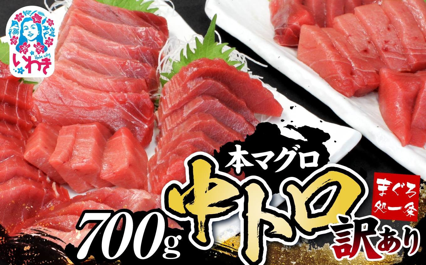 【単品】本マグロ訳あり中トロ700g！解凍レシピ付【DG008】|いわき市 ふるさと納税 株式会社東日本貿易 鮪 本鮪 本まぐろ マグロ トロ とろ 刺し身 さしみ さかな 海鮮 寿司 解凍レシピ付