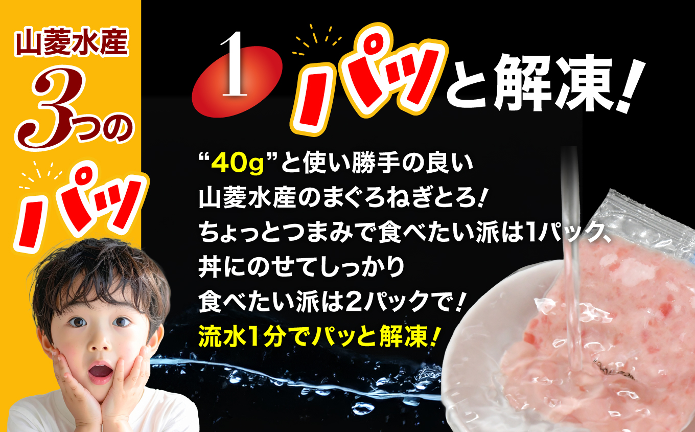 ねぎとろ使い切りパック　約500g（約40g×12パック）| まぐろ まぐろたたき ねぎとろ マグロ パーティー 使い切りパック 海鮮丼 お寿司 軍艦巻き 福島県 いわき市 父の日【DK011-500g】