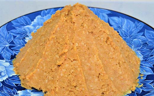 須賀川市ブランド米コシヒカリ「ぼたん姫」を米麹に使用した天然醸造・無添加生味噌(800g×6個) F7X-0201