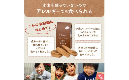 グルテンフリー 米粉で作った麺「う米めん」玄米タイプ12食入り F7X-0209