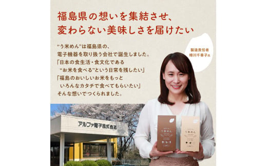 たっぷり入った グルテンフリー 米粉で作った麺「う米めん」玄米タイプ100食入り F7X-0211
