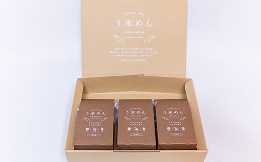 コシヒカリ玄米 う米めん 9食セット 無添加 グルテンフリー F7X-0212