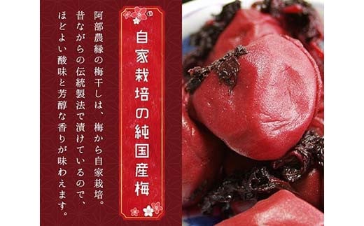 農家のばあちゃん 特製の手作り 無添加 梅干し 150g×5パック F7X-0080