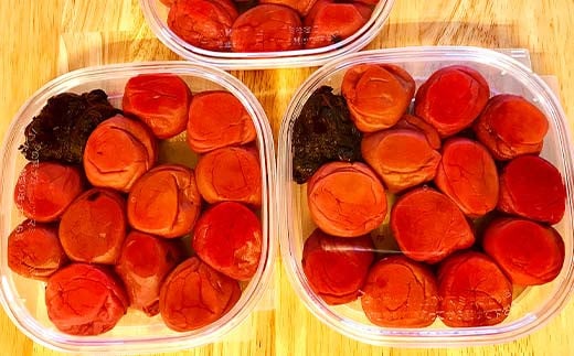 昔ながらの味 正子ばあちゃんの天日干し梅干し 塩分7% 150g×4パック F7X-0009