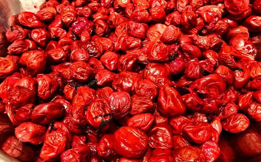 昔ながらの味 正子ばあちゃんの天日干し梅干し 塩分7% 150g×4パック F7X-0009