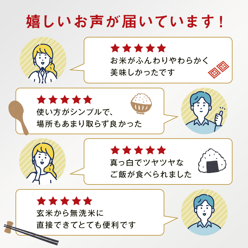  山本電気 道場六三郎監修 家庭用精米機 匠味米 ホワイト (MB-RC52-W) F7X-0185