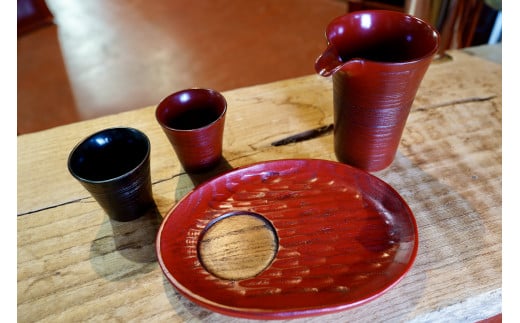 日本酒　會津ほまれ限定酒「からはし」純米吟醸　山田錦　「からはし」純米吟醸　夢の香　720ml　各5本　計10本　会津漆器酒器　セット　ギフト　お土産　飲み比べ　会津　喜多方【07208-0075】