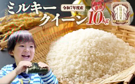 特別栽培米　ミルキークイーン　10kg　令和7年産　雪蔵銀ぴか米 　会津　喜多方【07208-0679】