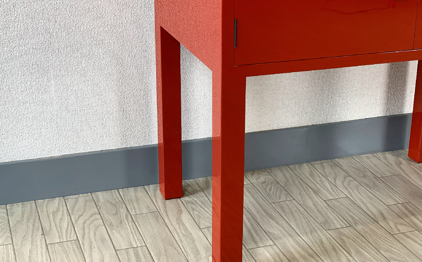 70巾桐モダンコンソールテーブル 両開 朱 《創業明治2年 田中家具 謹製》 家具 伝統 暮らし インテリア 人気 ランキング おすすめ ギフト 故郷 ふるさと 納税 福島 ふくしま 二本松市 送料無料【田中家具】