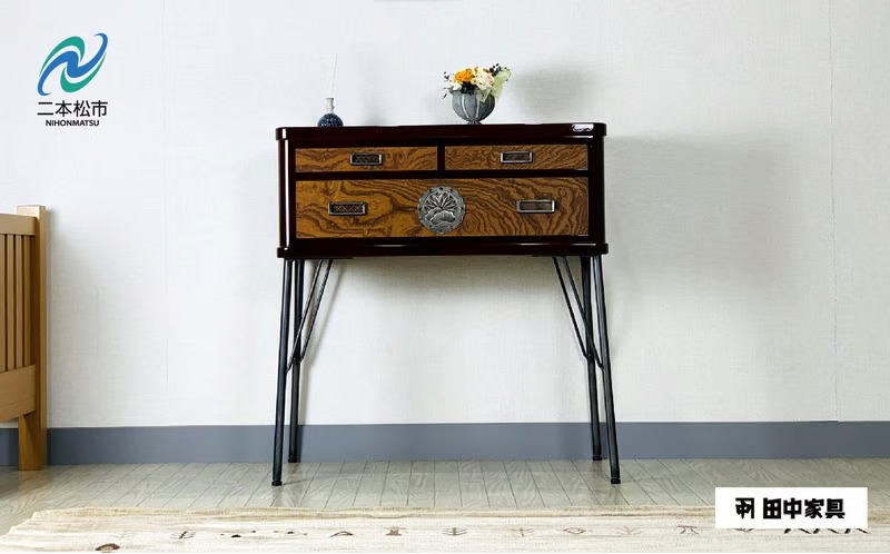 欅ModernStyle コンソールテーブル80 《創業明治2年 田中家具 謹製》 家具 伝統 暮らし インテリア 人気 ランキング おすすめ ギフト 故郷 ふるさと 納税 福島 ふくしま 二本松市 送料無料【田中家具】