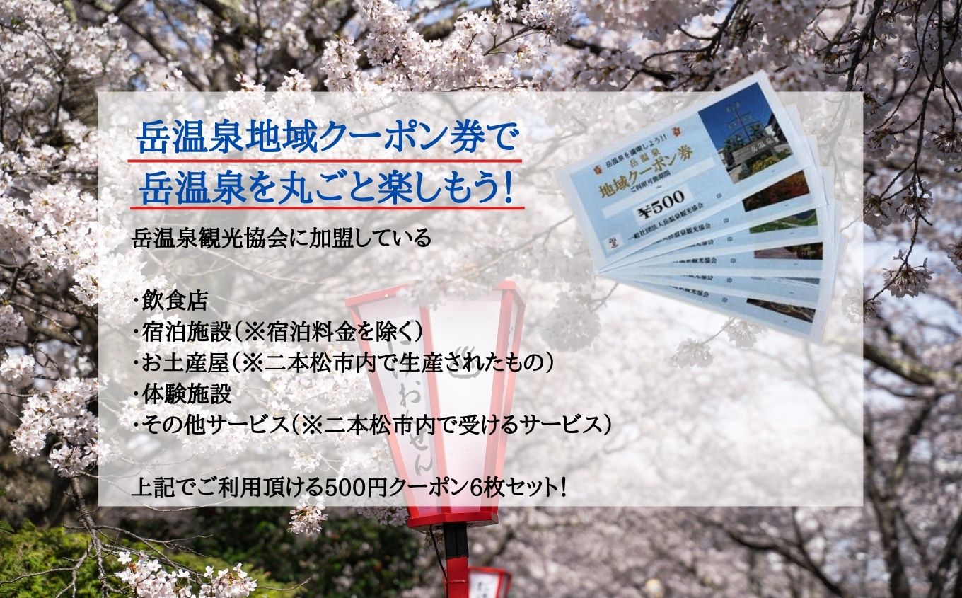 岳温泉地域クーポン券 温泉 岳温泉 旅行 旅 チケット プレゼント 買い物 観光 クーポン ギフト おすすめ お中元 お歳暮 ギフト 二本松市 ふくしま 福島県 送料無料【一般社団法人岳温泉観光協会】