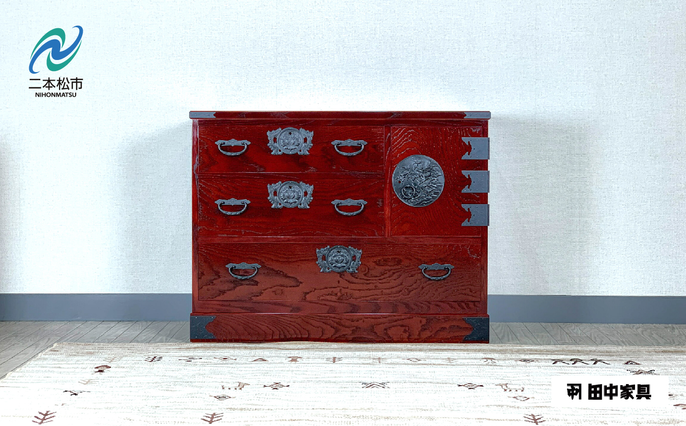 32民芸チェスト 上片開 《創業明治2年 田中家具 謹製》 家具 伝統 暮らし インテリア 人気 ランキング おすすめ ギフト 故郷 ふるさと 納税 福島 ふくしま 二本松市 送料無料【田中家具】