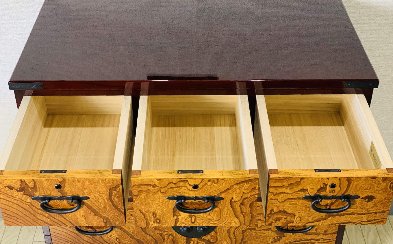 30伝統箪笥 三の三 〈創業明治2年、田中家具謹製〉二本松伝統家具 人気 ランキング おすすめ ギフト 故郷 ふるさと 納税 福島 ふくしま 二本松市 送料無【田中家具】