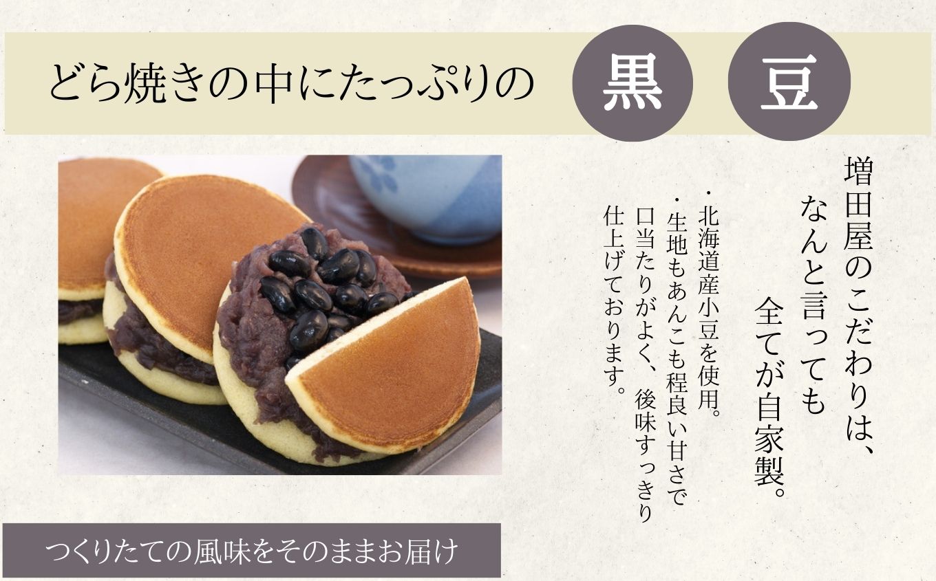 どら焼き3種セット 合計8個入り どら焼き 小豆 粒あん あんこ 和菓子 お茶菓子 栗 黒豆 小分け スイーツ 和スイーツ お茶菓子 食べ比べ おすすめ お中元 お歳暮 ギフト 二本松市 ふくしま 福島県 送料無料 【有限会社増田屋】