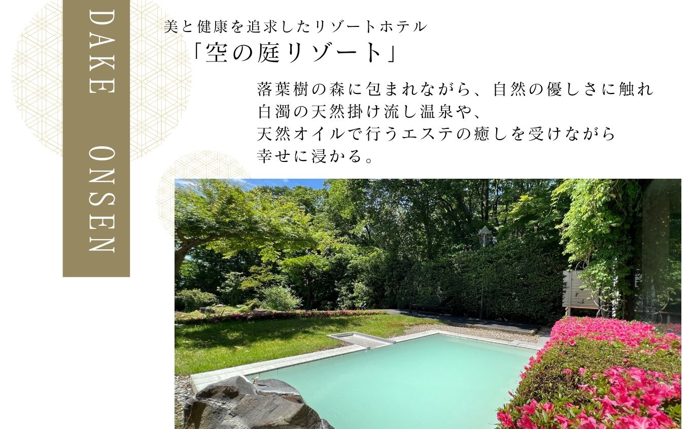 岳温泉 1泊2食付き宿泊券（空の庭リゾート） ※平日利用 体験 宿泊 旅館 人気 ランキング おすすめ ギフト 故郷 ふるさと 納税 福島 ふくしま 二本松市 送料無料【一般社団法人岳温泉観光協会】