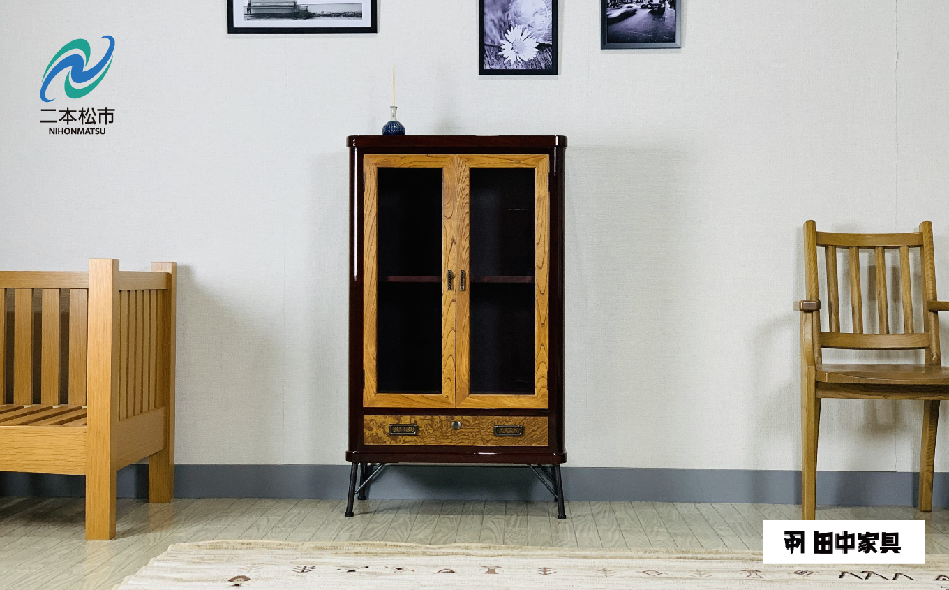 欅ModernStyle キャビネット60 《創業明治2年 田中家具 謹製》 家具 伝統 暮らし インテリア 人気 ランキング おすすめ ギフト 故郷 ふるさと 納税 福島 ふくしま 二本松市 送料無料【田中家具】
