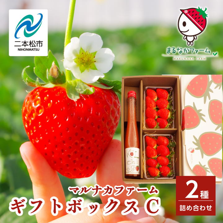 《2026年3月以降順次発送》まるなかファーム ギフトボックスC いちご 酒 リキュール liqueur ストロベリー 日本酒 セット 苺 イチゴ フルーツ 果物 おすすめ お中元 お歳暮 ギフト 二本松市 ふくしま 福島県 送料無料 【まるなかファーム株式会社】