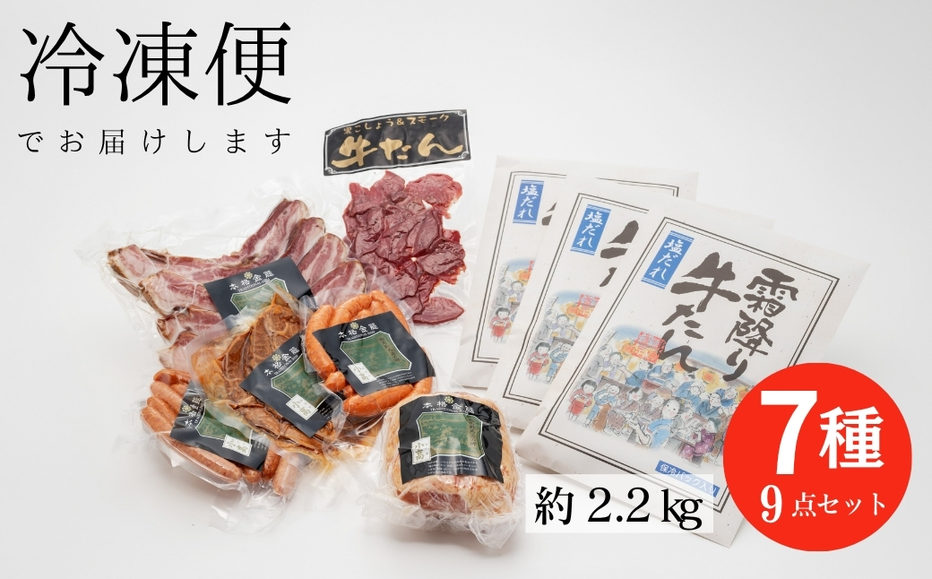 小高ハム詰め合わせ7種9点セット（約2.2kg）【0200701】