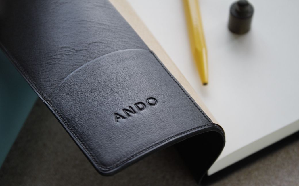 高級フレンチレザー ブックカバー ブラック カーフ【161109-001-01】