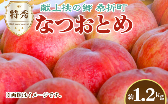 No.226 もも（なつおとめ）特秀　1.2kg　桑折町産　JAふくしま未来　桃