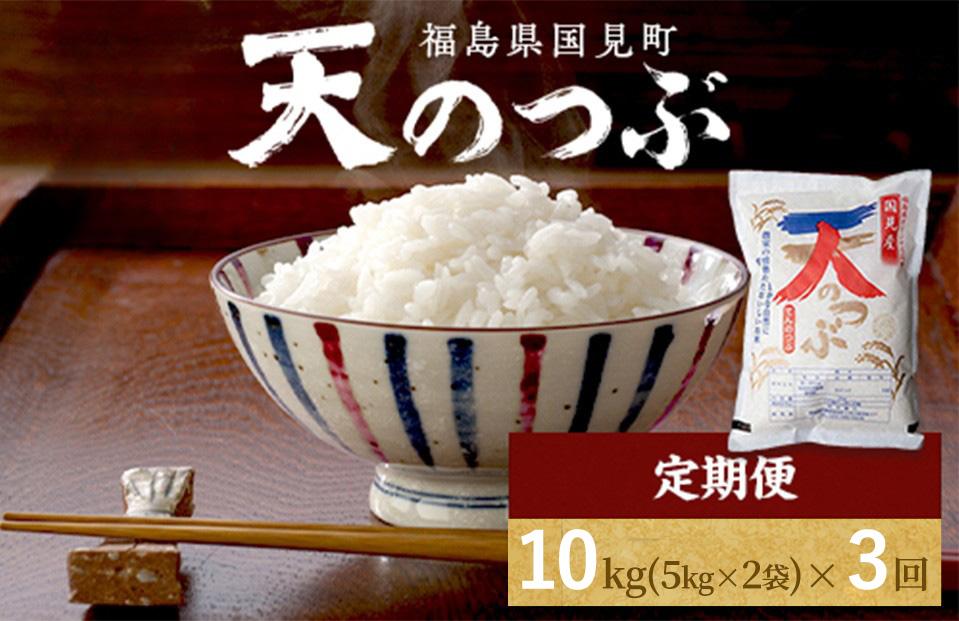 【令和8年産】【全3回定期便】米　 国見町産　天のつぶ 10kg（5kg×2袋）　 3回定期便 ※2026年10月～発送