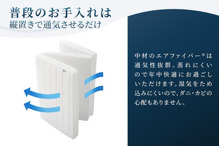 エアウィーヴ シングル スマート Z01　特別仕様　肩やわ エアウィーヴ スマートZ01 特別仕様 シングル 折りたたみ 三つ折り