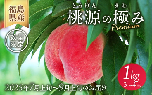 ◆2025年夏発送◆ 桃源の極み ～産直・桃・約1kg～　※離島への配送不可　※2025年7月上旬～9月上旬頃に順次発送予定