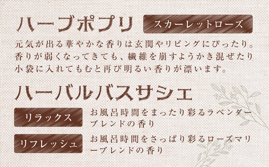 香りの雑貨セット KBU012