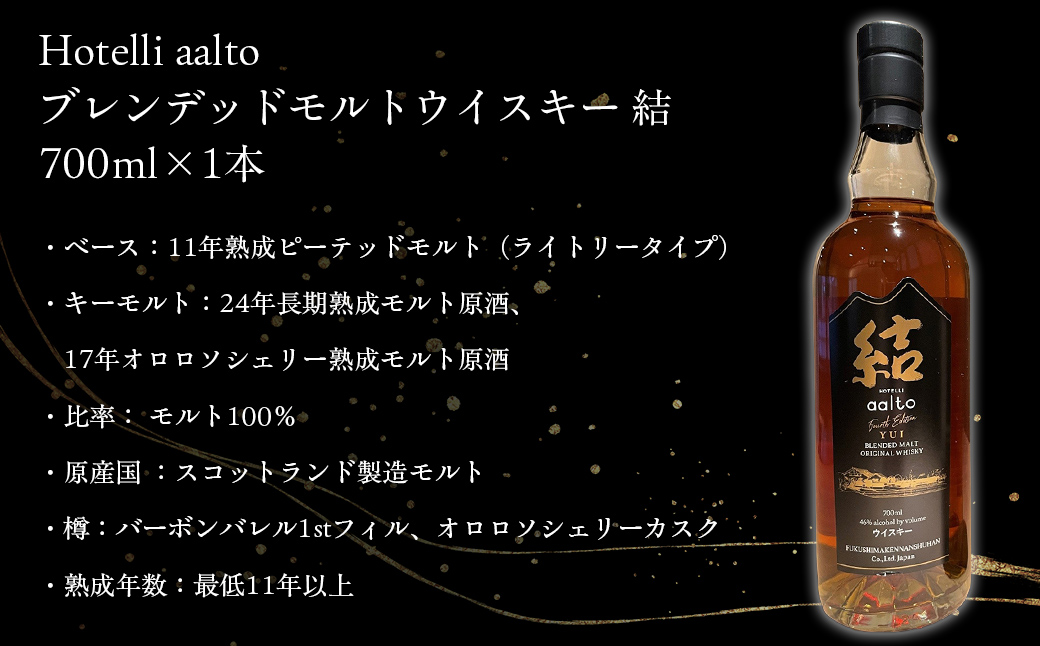 Hotelli aalto ブレンデッドモルトウイスキー 結 KBG002