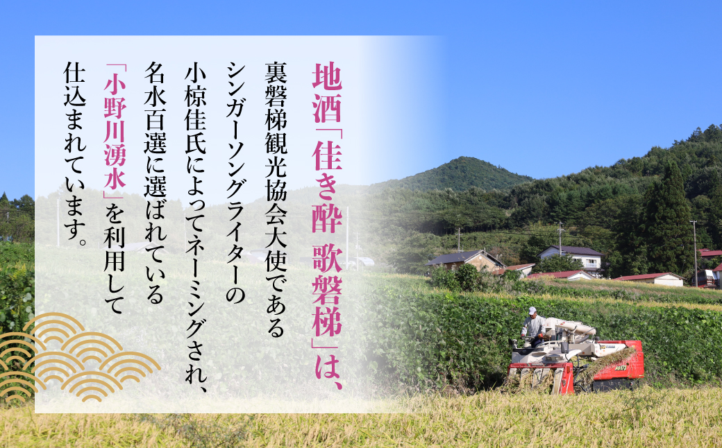 【6ヵ月定期便】地酒「佳き酔 歌磐梯」 KBM013