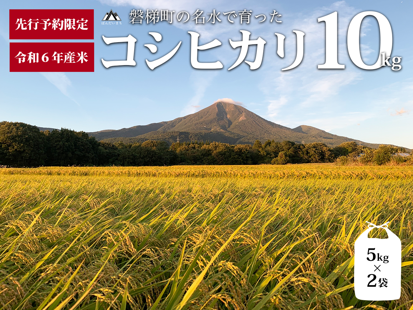  【先行予約・限定】【令和6年産米】コシヒカリ10kg　磐梯町の名水で育ったコシヒカリ