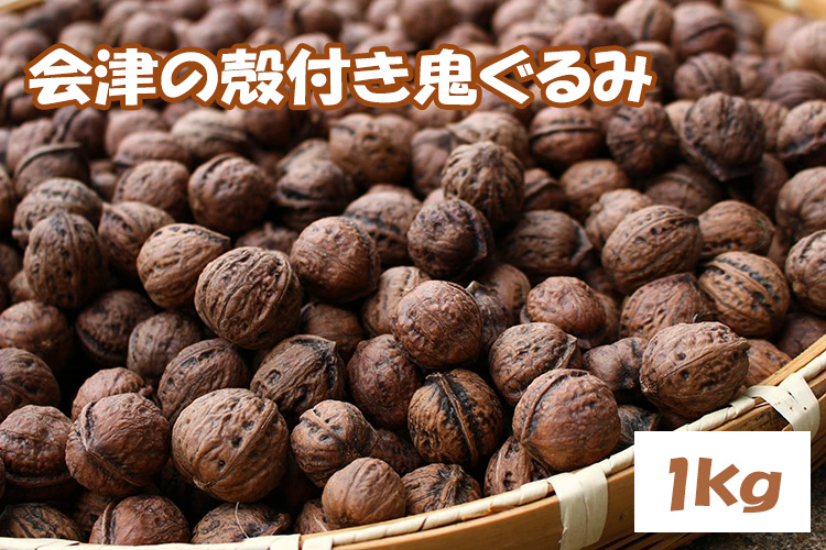 殻つき 会津の鬼ぐるみ１kg