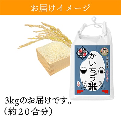 【令和6年産】食味値80以上!会津・柳津産コシヒカリ「かいちょう米」3kg【1467320】