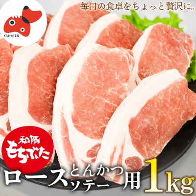 ジューシー!　ブランド豚　「和豚もちぶた」ロースとんかつ・ソテー用1kg【配送不可地域：離島】【1370786】