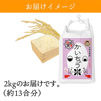 【令和6年産】食味値80以上!会津・柳津産コシヒカリ「かいちょう米」2kg【1466979】