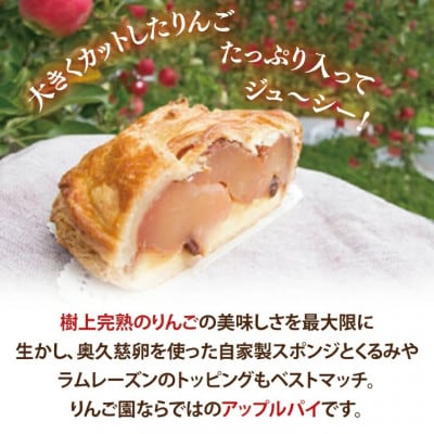りんご園で焼いた ぜいたくアップルパイ 1ホール【配送不可地域：離島・沖縄県】【1605392】