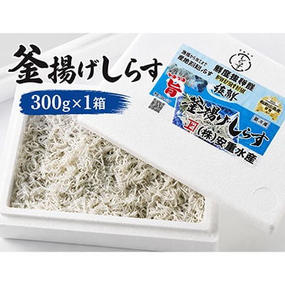 極鮮 茨城・鹿島灘 常陸乃国しらす「釜揚げしらす」 300g×1箱 冷凍便【配送不可地域：離島・沖縄県】【1694885】