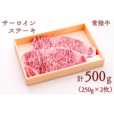 常陸牛サーロインステーキ 約500g(250g×2枚)【配送不可地域：離島・沖縄県】【1458535】