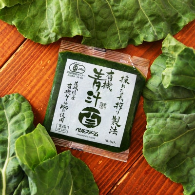 ベルファームの冷凍有機青汁百 茨城県産ケール100% 100g×30袋 【離島・沖縄配送不可】【配送不可地域：離島・沖縄県】【1443688】