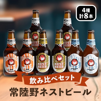 常陸野ネストビール飲み比べ8本セット[DHNB−33]【配送不可地域：離島・沖縄県】【1363570】